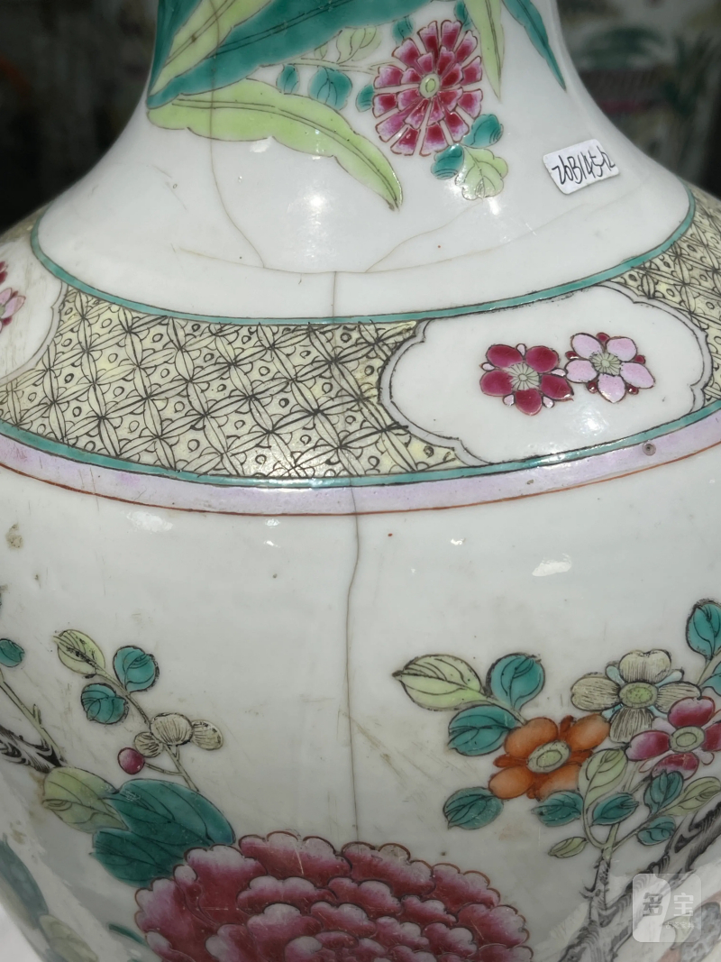 清代 粉彩花鸟纹瓶一组二十一件 - 图93